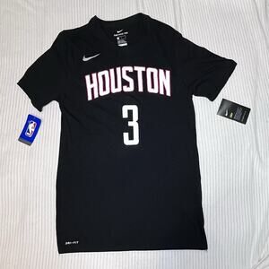 Nike Houston Rockets Chris Paul #3 Dri-FIT T-Shirt Mens M Black Crew Neck NWT